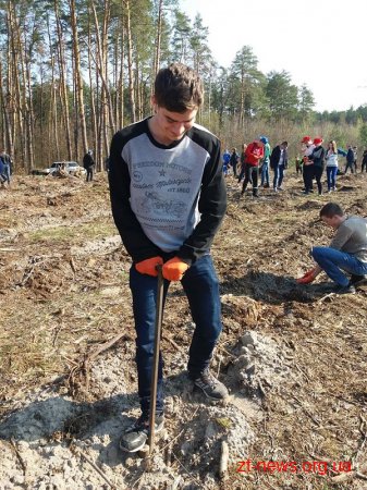 Студенти ЖДТУ приєднались до акції «Майбутнє лісу в твоїх руках»