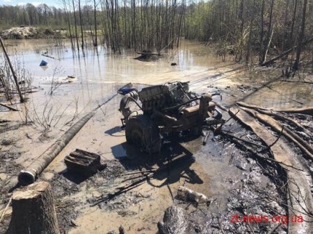 На Олевщині поліція збирає "врожаї" мотопомп