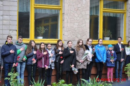 У Житомирі відкрили меморіальну дошку Віталію Дульчику