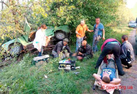 На Житомирщині з дороги злетів Ваз