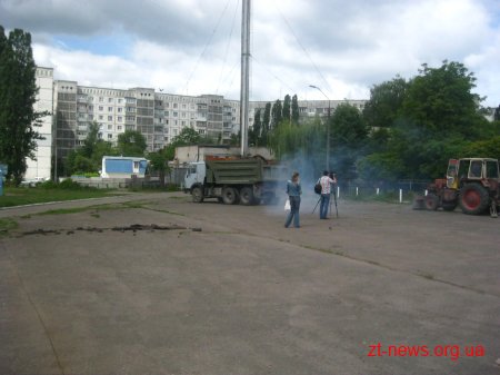 Будівельники розпочали роботи по проекту мультиспортивного майданчику поблизу ліцею №24