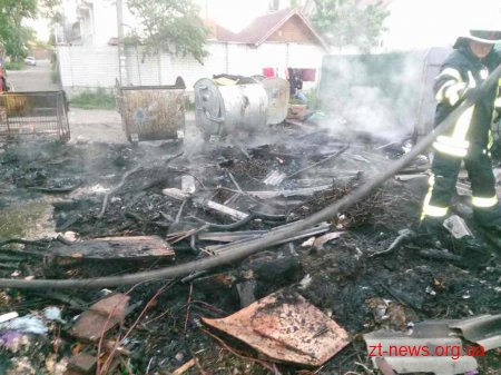 У Житомирі вогнеборці ліквідували загоряння сміття
