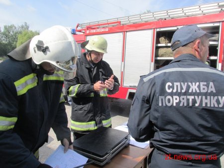 У Житомирі рятувальники тренувалися ліквідовувати пожежу на нафтобазі