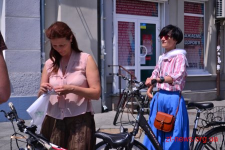 Вперше у Житомирі відбувся велопарад дівчат