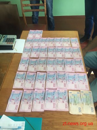 На Житомирщині на хабарі затримано голову сільської ради