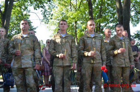 Житомиряни вшанували пам'ять загиблих десантників