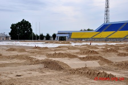 Підрядник прискорить реконструкцію стадіону «Полісся»