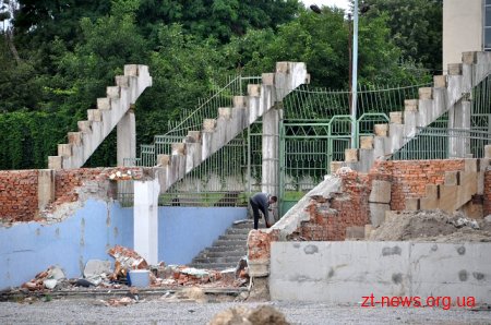 Підрядник прискорить реконструкцію стадіону «Полісся»