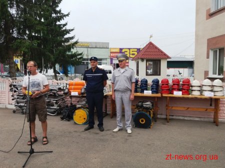 Рятувальники Житомирщини отримали спорядження від норвезьких благодійників