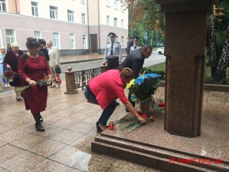 У Житомирі вшанували пам’ять правоохоронців, які загинули під час виконання службового обов’язку