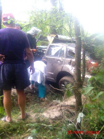 На Житомирщині позашляховик врізався в дерево