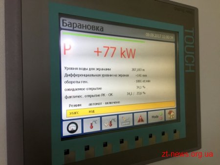 У Баранівці відкрили малу гідроелектростанцію