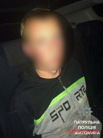 Поліцейські затримали чоловіка, який жбурляв каміння в автомобілі на трасі Київ-Чоп