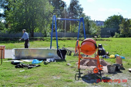 У Житомирі в рамках проекту бюджет участі встановлюють майданчик для занять Street work out»