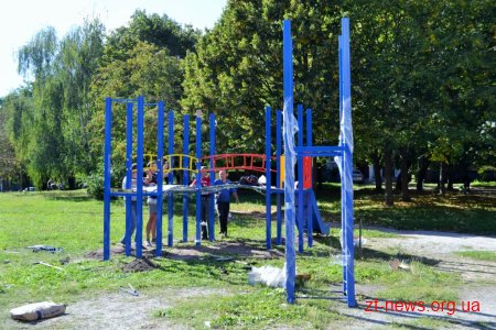 У Житомирі в рамках проекту бюджет участі встановлюють майданчик для занять Street work out»