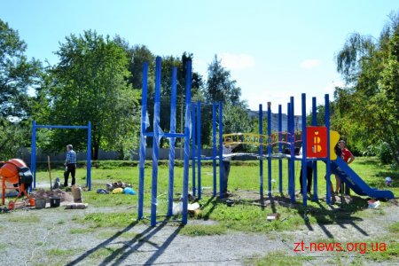 У Житомирі в рамках проекту бюджет участі встановлюють майданчик для занять Street work out»