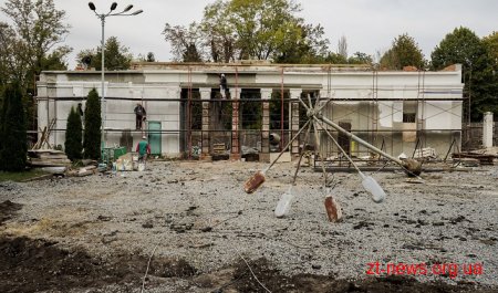 На стадіоні «Полісся» реставрують арку, в якій розміщуватиметься каса