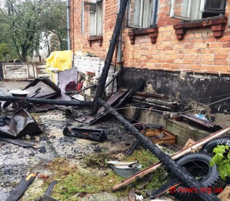 У Житомирі згорів приватний будинок