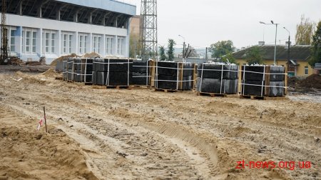 На стадіоні "Полісся" приступили до благоустрою території