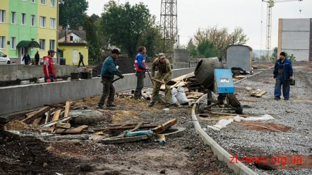На стадіоні "Полісся" приступили до благоустрою території
