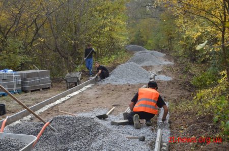 У Житомирі розпочали будівництво пішохідної доріжки до річки Кам'янки