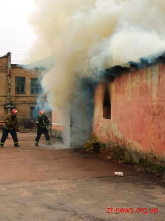 На території підприємства у Коростені горів гараж