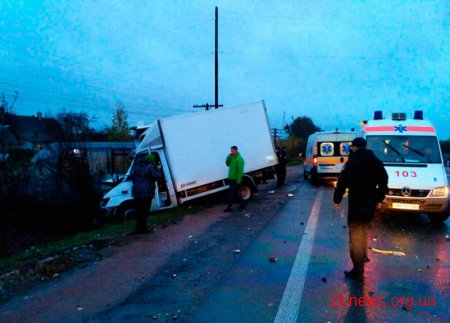 Поблизу Житомира "Мersedes Sprinter" зіткнувся з маршруткою