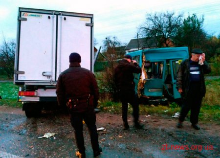 Поблизу Житомира "Мersedes Sprinter" зіткнувся з маршруткою
