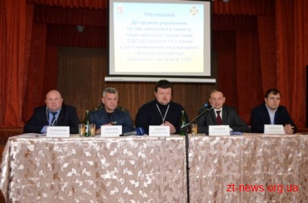В одному із сіл області провели навчання на випадок вибуху складів зі зброєю