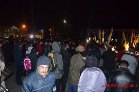 На майдані Корольова відбулося Віче до Дня Гідності та Свободи