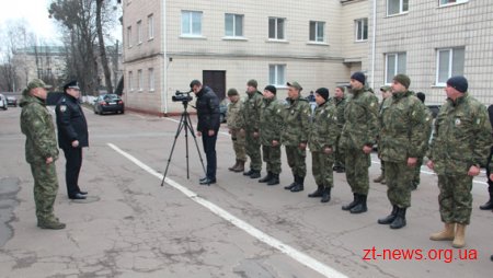 До Житомира повернулися поліцейські, які кілька місяців працювали у зоні АТО