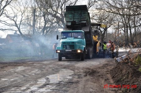 На Житомирщині продовжуються ремонти доріг