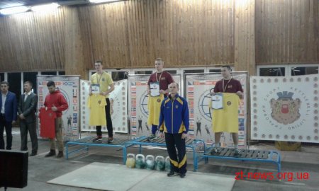 Збірна команда Житомирської області посіла І місце на Всеукраїнському турнірі з гирьового спорту