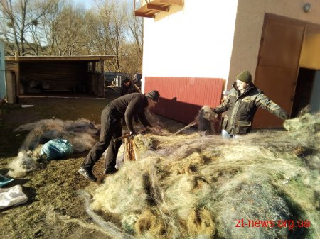 Житомирський рибоохоронний патруль знищив понад 18 км заборонених знарядь лову