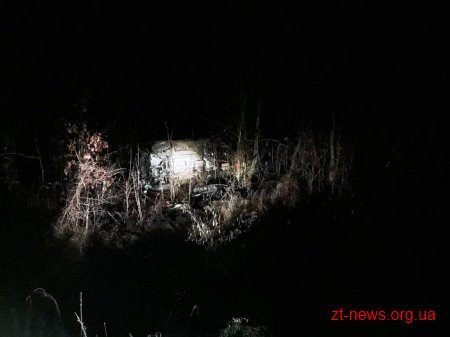 На Житомирщині Pеugeot Partner з’їхав у кювет та перевернувся на бік