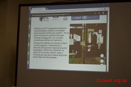 У Житомирі презентували результати ґендерного моніторингу виборів до ОТГ
