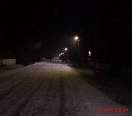 У Чоповицькій ОТГ побудували 23 кілометри мереж вуличного освітлення