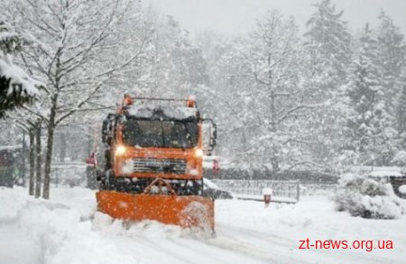 Більше 70 одиниць техніки забезпечують проїзд автошляхами Житомирщини