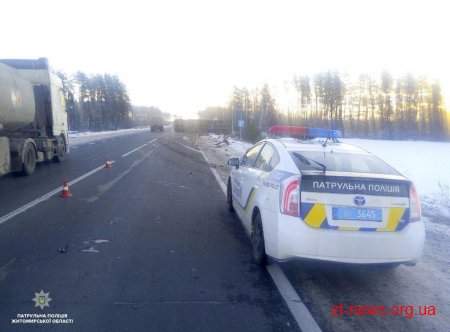 Поблизу Житомира сталася ДТП за участі двох вантажівок