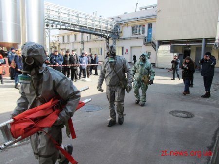 На Житомирському маслозаводі відбулися показові навчання