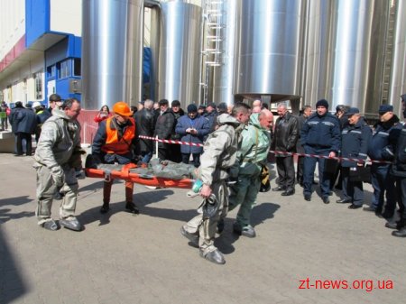 На Житомирському маслозаводі відбулися показові навчання