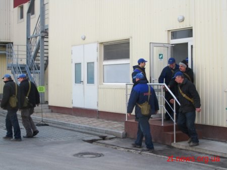 На Житомирському маслозаводі відбулися показові навчання