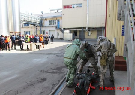 На Житомирському маслозаводі відбулися показові навчання