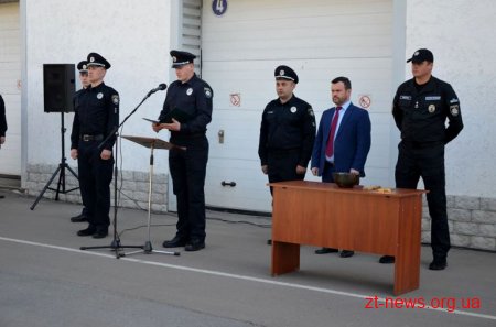 Присягу на вірність Українському народові у Житомирі склали патрульні нового набору