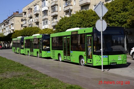 До Житомира приїхали 17 автобусів МАЗ куплених в лізинг