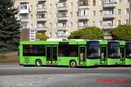 До Житомира приїхали 17 автобусів МАЗ куплених в лізинг