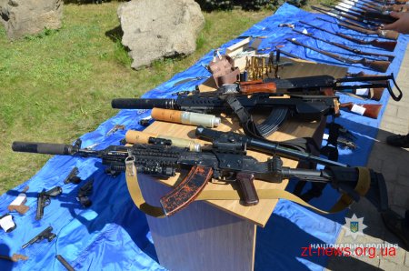 Жителі Житомирщині за місяць здали до поліції понад 260 одиниць зброї