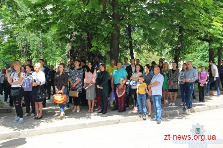 У Житомирі на вірність Українському народові присягнули 25 поліцейських конвойної служби