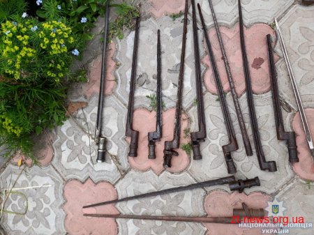 Дві рушниці, штик-ножі, порох та понад сотні набоїв вилучили поліцейські за вихідні