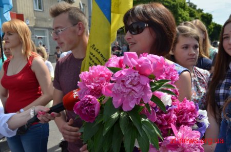 На Майдані Соборному відбулася урочиста зустріч військовослужбовців 95-ї бригади